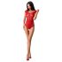 Passion BS064 - otwarty koronkowy body (czerwony) - S-L
