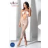 Passion BS081 - kombinezon capri na szyję - biały - S-L