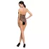 Passion BS087 - przezroczyste czarne siateczkowe body (S-L)