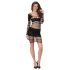 Passion BS105 - mini sukienka z siatki (czarna) - S-L