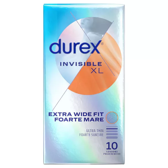 Durex Invisible XL - prezerwatywy ekstra duże - 10 sztuk