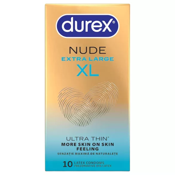 Durex Nude XL - prezerwatywy w rozmiarze extra large (10 szt.)