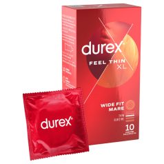   Durex Feel Thin XL - prezerwatywy cienkie - duży rozmiar - 10 sztuk