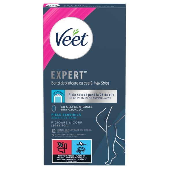 Veet Expert - plastry do depilacji - do suchej skóry - 12 sztuk