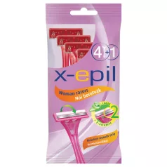 X-Epil - maszynka jednorazowa damska 2 ostrza - 5 sztuk