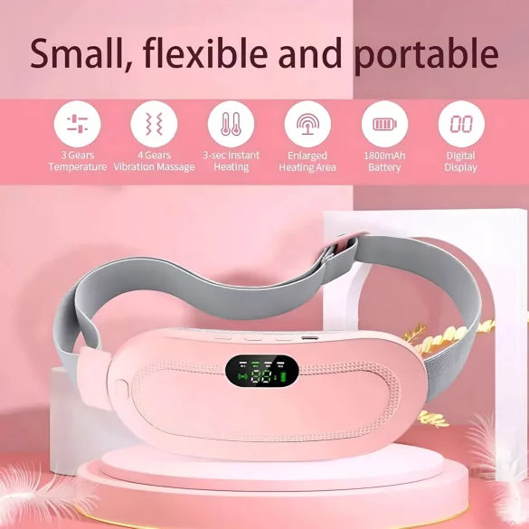 EMS - pas masujący na menstruację - akumulator - różowy