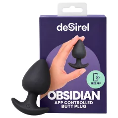   Desirel Obsidian - wibrator analny sterowany aplikacją (czarny)