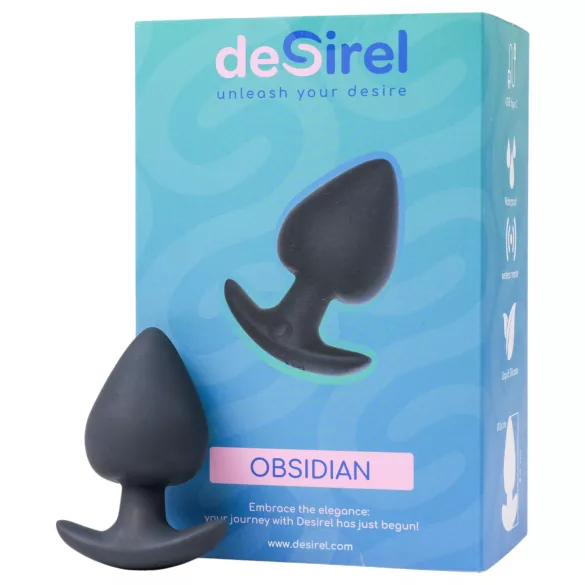 Desirel Obsidian - wibrator analny sterowany aplikacją (czarny)