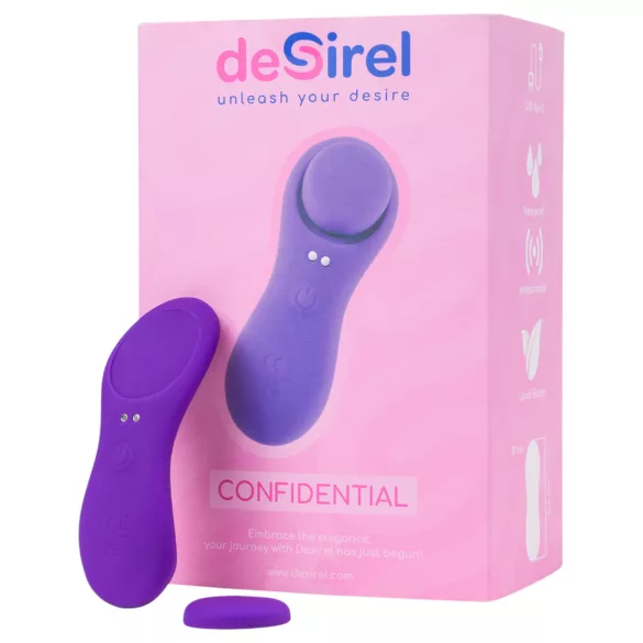 Desirel Confidential - noszone majtki wibracyjne sterowane aplikacją (fioletowe)