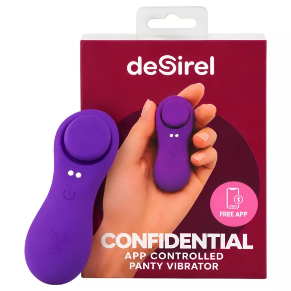 Desirel Confidential - noszone majtki wibracyjne sterowane aplikacją (fioletowe)