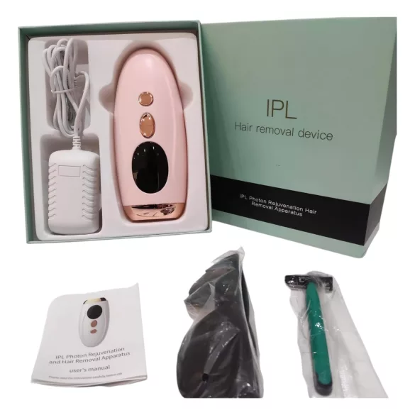IPL - depilator światłem pulsacyjnym - różowy