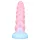 OgazR - dildo świecące w ciemności - jednorożec - 22cm - tęczowy