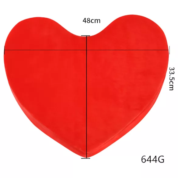 Desirel Magic Pillow - poduszka erotyczna w kształcie serca (czerwona)