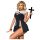 Zakonnica - kostium erotyczny - czarny