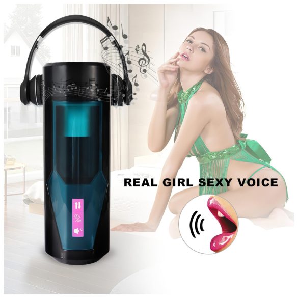 Lonely - masturbator tłoczący z dźwiękiem - czarny