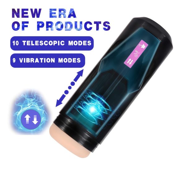 Lonely - masturbator tłoczący z dźwiękiem - czarny