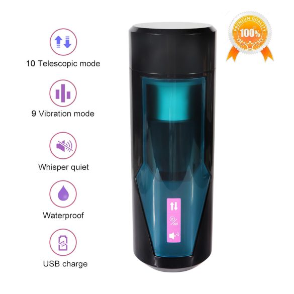 Lonely - masturbator tłoczący z dźwiękiem - czarny