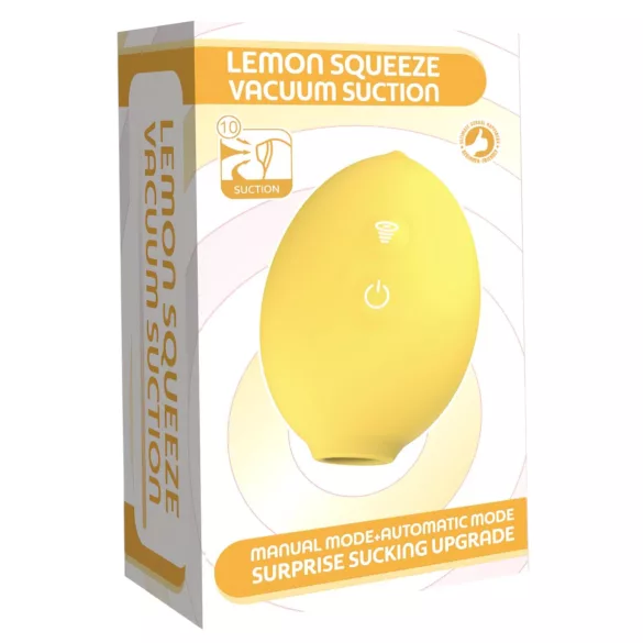 Lemon Squeeze - żółty wibrator ssący łechtaczkę w kształcie cytryny