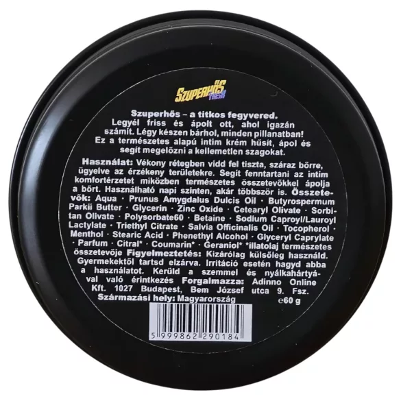Superbohater Fresh - intymny kremowy dezodorant dla mężczyzn (60 g)