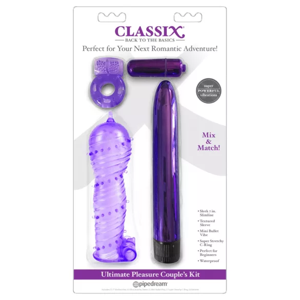 Classix - zestaw wibratorów dla par - fioletowy