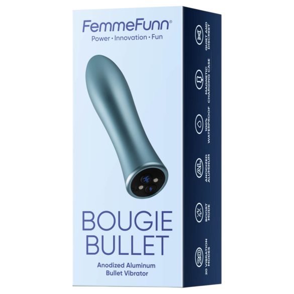 FemmeFunn Bougie - wibrator aluminiowy premium - srebrny