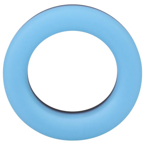 Doc Johnson The Big O - pierścień erekcyjny świecący - niebieski