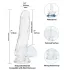 Addiction Crystal - dildo z przyssawką (przezroczyste) - 18 cm
