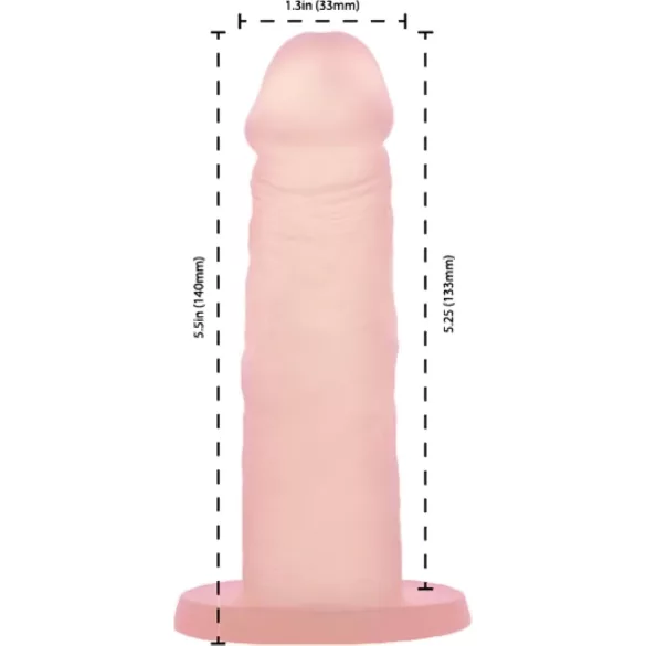 Koktajle Uzależnienia - dildo z przyssawką (brzoskwinia)