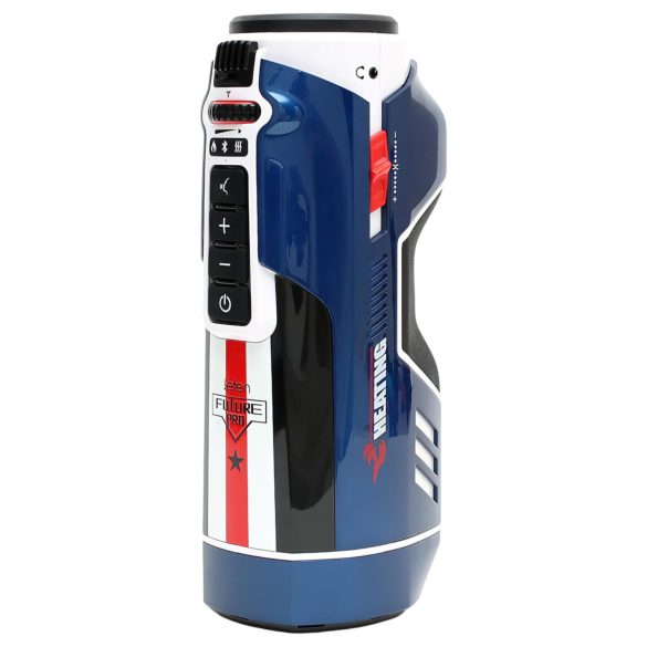 Leten SM Future Pro - sieciowy masturbator pchający, jęczący, ściskający, podgrzewany (niebieski)