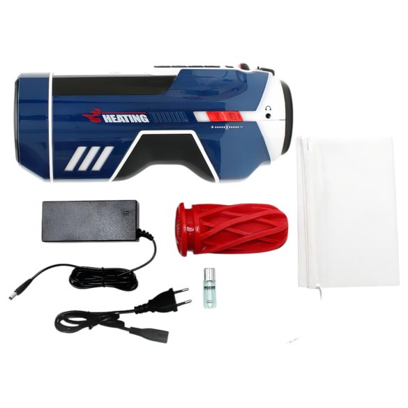 Leten SM Future Pro - sieciowy masturbator pchający, jęczący, ściskający, podgrzewany (niebieski)