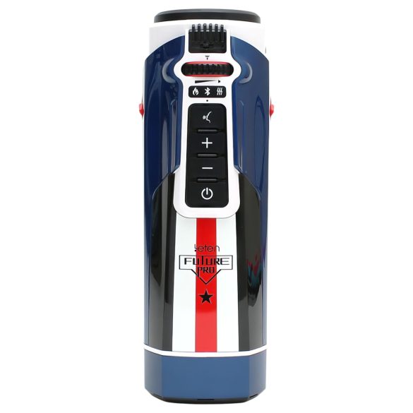 Leten SM Future Pro - sieciowy masturbator pchający, jęczący, ściskający, podgrzewany (niebieski)