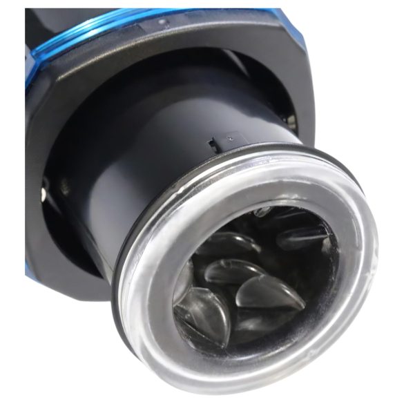 Leten SM320 - masturbator z dźwiękiem, ruchem i podgrzewaniem - czarny