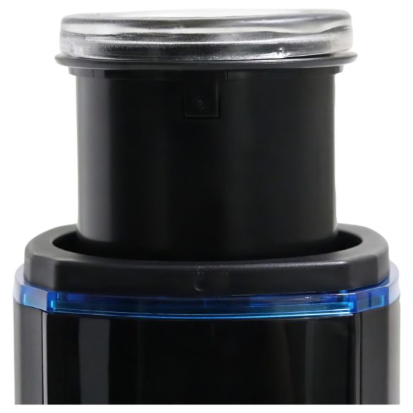 Leten SM320 - masturbator z dźwiękiem, ruchem i podgrzewaniem - czarny