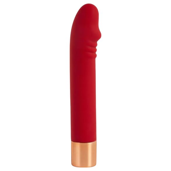 Charming Vibe Dick - akumulatorowy wibrator G-punkt (czerwony)