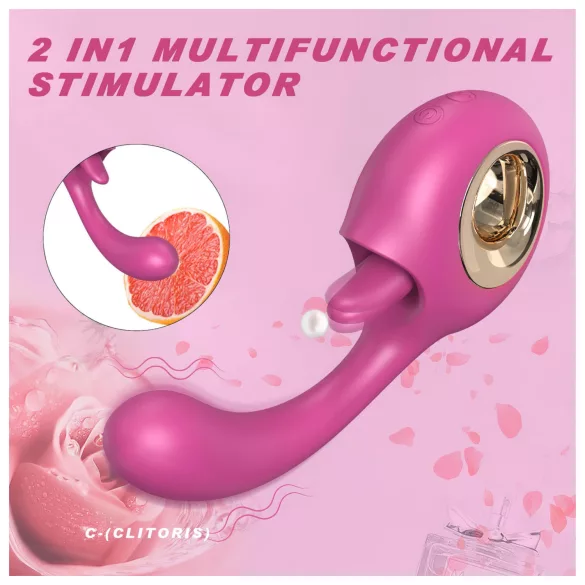 Sex HD - wibrator do łechtaczki i punktu G (czerwony)