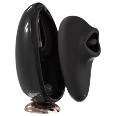   Sex HD Mirror - wibrator do lizania z funkcją podgrzewania - czarny