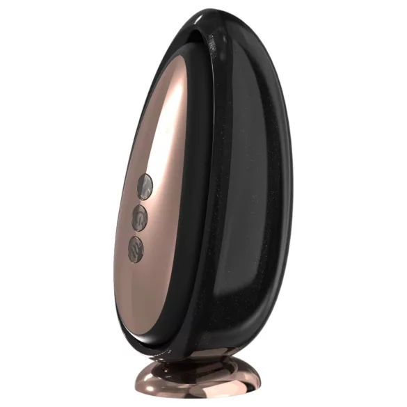 Sex HD Mirror - wibrator do lizania z funkcją podgrzewania - czarny