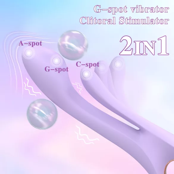 Sex HD Kaethe - wibrator z ramieniem do łechtaczki - fioletowy