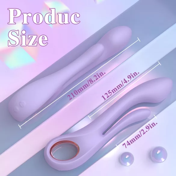 Sex HD Kaethe - wibrator z ramieniem do łechtaczki - fioletowy