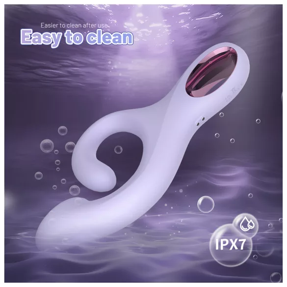 Sex HD - wibrator punktu G z uchwytem na łechtaczkę (fioletowy)