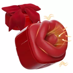 SEX HD Lovely Kiss - wibrator do lizania i ssania - czerwony