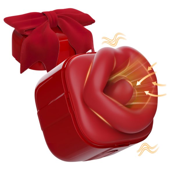 SEX HD Lovely Kiss - wibrator do lizania i ssania - czerwony