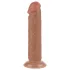 Lovetoy - dildo z przyssawką - dwuwarstwowy - 20 cm - kolor naturalny
