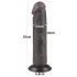 Lovetoy - dildo z przyssawką - dwuwarstwowy - 20 cm - brązowy