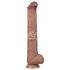 Lovetoy - dwuwarstwowy XXL dildo - 36,5 cm - (naturalny)