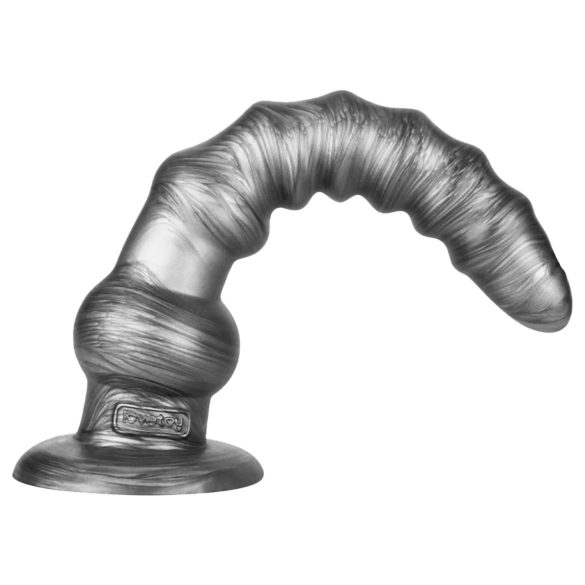 Lovetoy King Sized - duży wibrator - realistyczny - silikon szary 32 cm