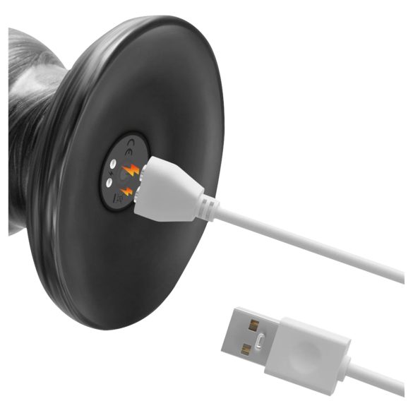 Lovetoy King Sized - duży wibrator - realistyczny - silikon szary 32 cm