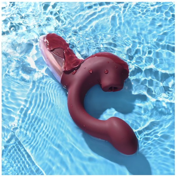 Magic Motion Magic Ponder - wibrator z ramieniem na łechtaczkę 2w1 - bordowy