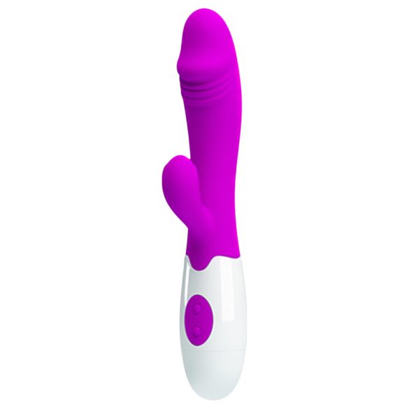 Pretty Love Snappy - wodoodporny, fioletowy wibrator z ramieniem do punktu G