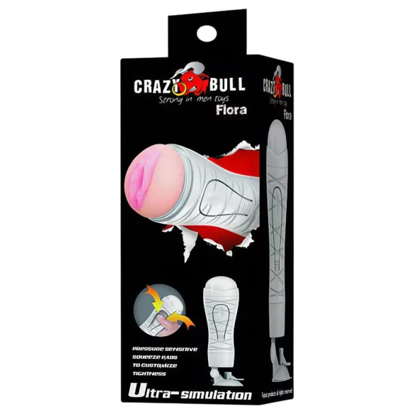 Crazy Bull - masturbator z przyssawką - realistyczny - kolor naturalny